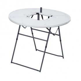 Ozark Trail Camping Table, White and Black