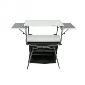 Ozark Trail Kitchen Camping Table, Silver