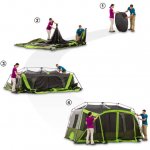 Ozark Trail 9 Person 2 Room Instant Cabin Tent with Screen Room