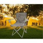 Ozark Trail Quad Folding Camp Chair 2 Pack,with Mesh Cup Holder