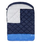 Ozark Trail 40F Double Sleeping Bag - Navy Blue (85 in. x 62 in.)