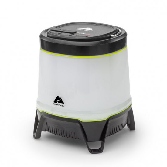 Ozark Trail 750 Lumen Hybrid Power LED Camping Lantern - White, Black & Green