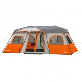 Ozark Trail 12 Person Instant Cabin Tent with Integrated LED Lights, 3 Rooms