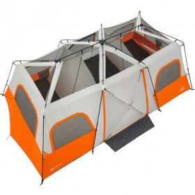 Ozark Trail 12 Person Instant Cabin Tent with Integrated LED Lights, 3 Rooms