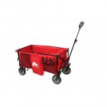 Ozark Trail Camping Utility Wagon with Tailgate & Extension Handle, Red