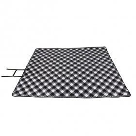 Ozark Trail Blanket and Two Chair Combo, Adult, Black White