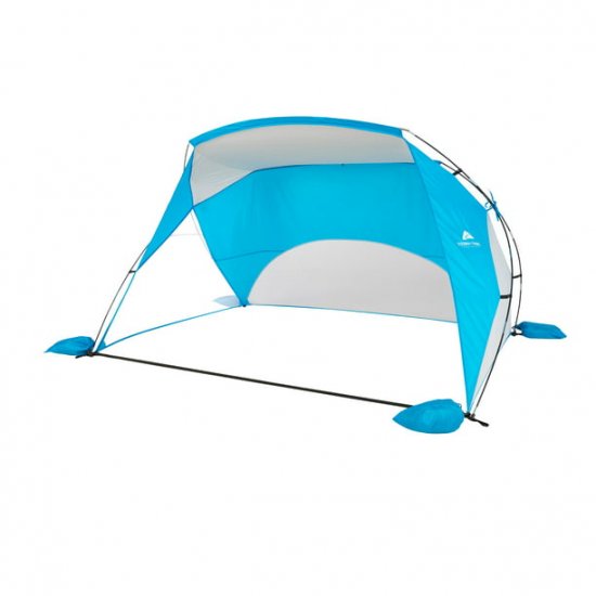 Ozark Trail Portable Sun Shelter Beach Tent, 8\' x 6\' with UV Protection