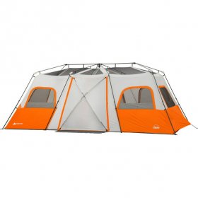 Ozark Trail 12 Person Instant Cabin Tent with Integrated LED Lights, 3 Rooms