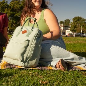 Ozark Trail Dual-Carry Backpack, Sage, Adult, Teen, Everyday, Polyester