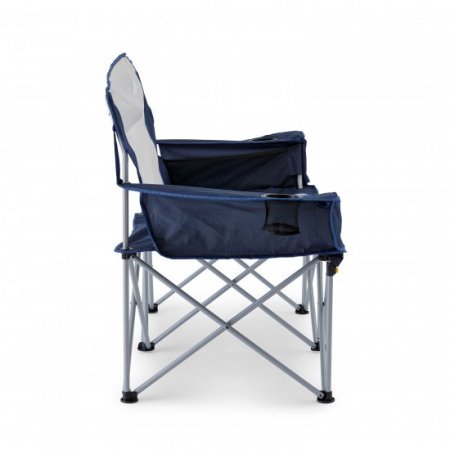 Ozark Trail 2-Person Loveseat Camping Chair, Blue and Gray