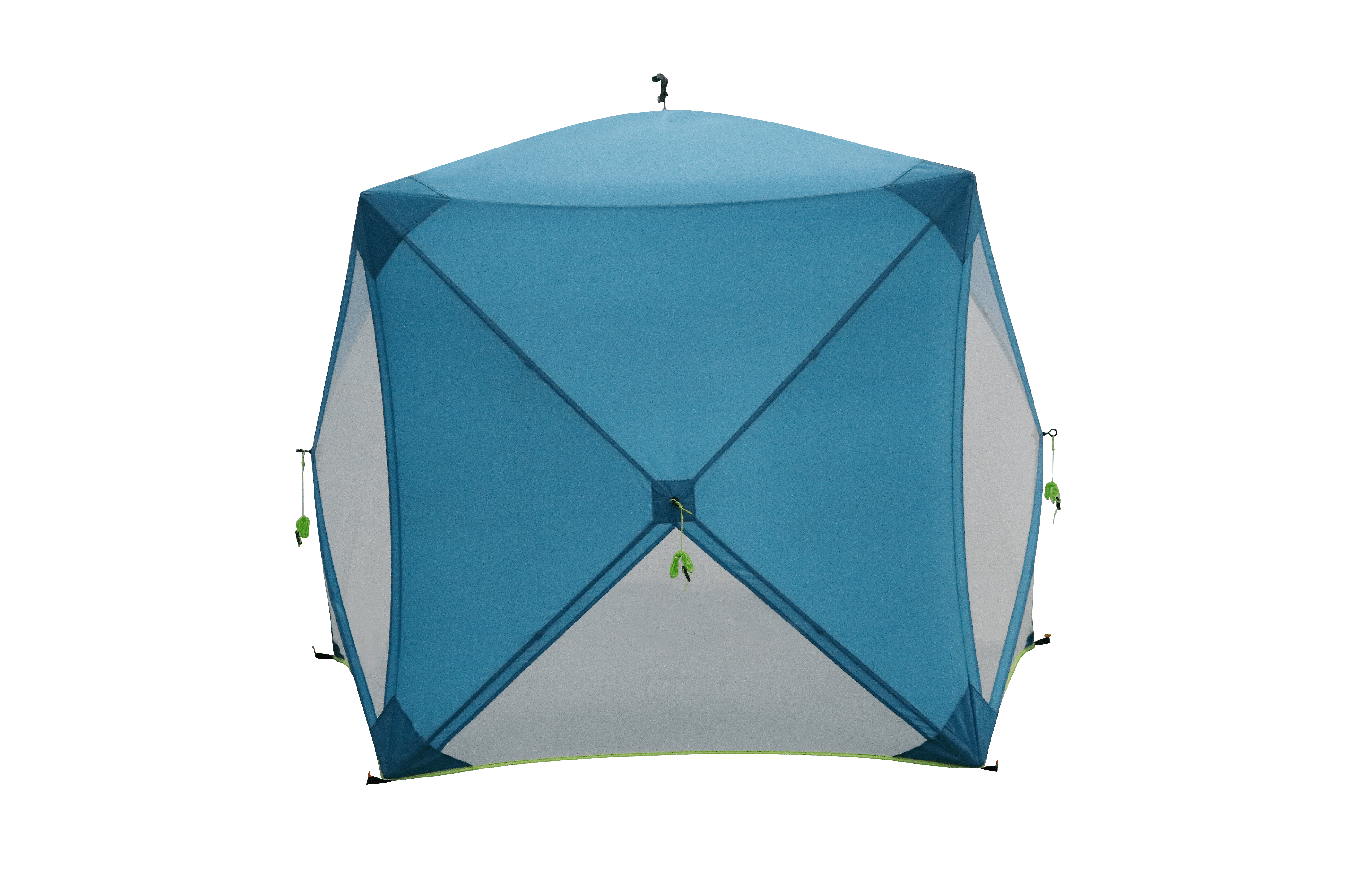 Ozark Trail 6.8 ft x 5.9 ft Pop-up Beach Shelter, Blue